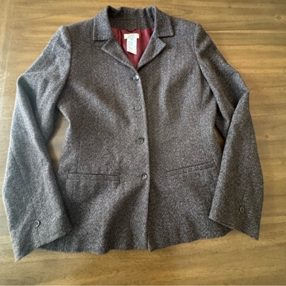 Pablo Gerard Darel Women's Brown Wool Blazer Size 38 (euro) 8 US